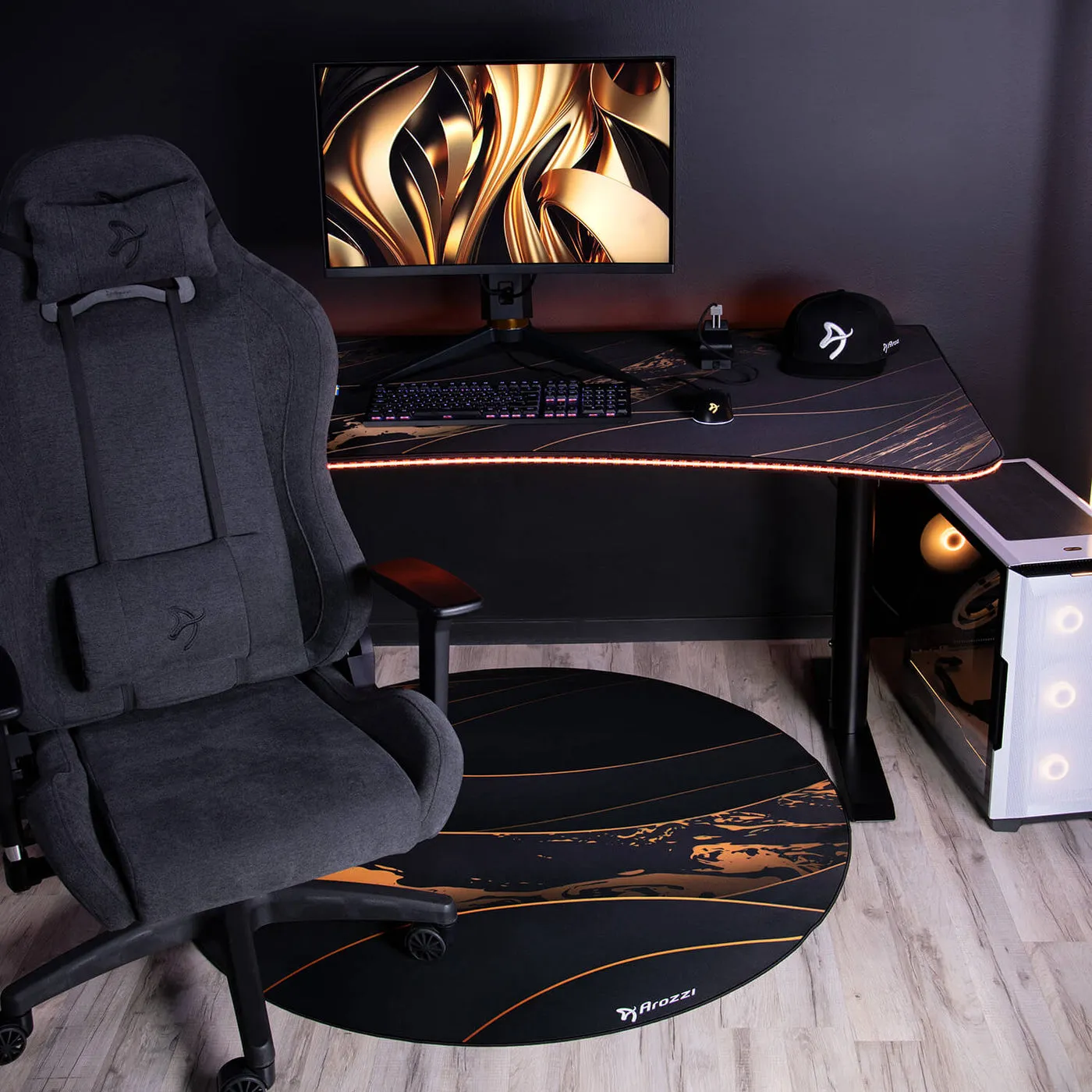 Arozzi ZONA Floor Pad - Black Gold