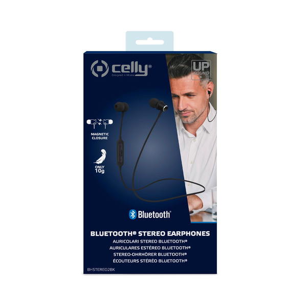 CELLY BLUETOOTH STEREO EARPHONES BLACK