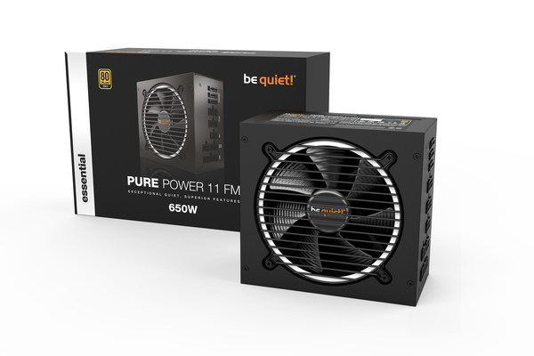 be quiet! Pure Power 11 FM 650W -virtal&auml;hde, 80 Plus Gold