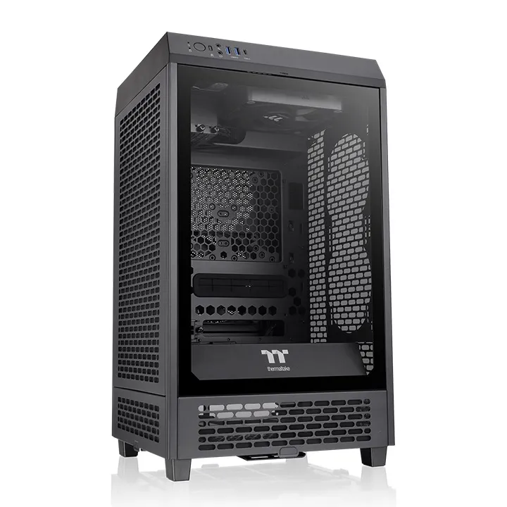 Thermaltake The Tower 200 - Mini-tornikotelo, ikkunalla, Musta