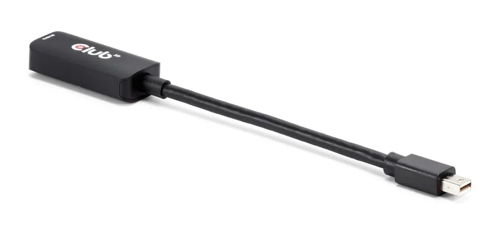 CLUB 3D aktiivinen Mini DisplayPort &ndash; HDMI -muunnin, 9 cm, musta