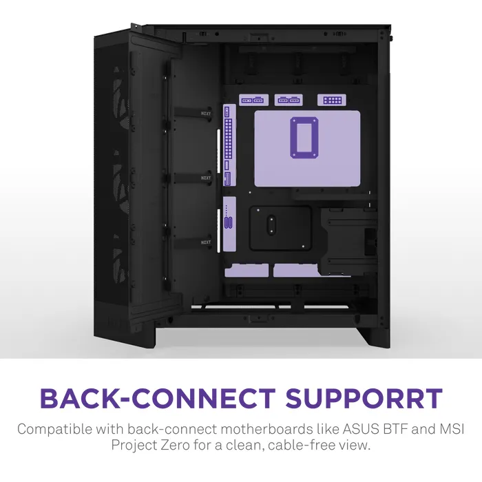 NZXT H9 Flow (2025) - midi chassi, Svart