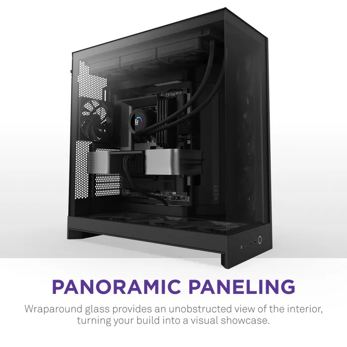 NZXT H9 Flow (2025) - midi chassi, Svart