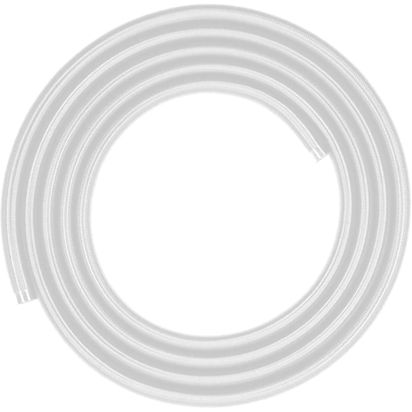 CORSAIR Hydro X Series XT Softline Mesh Tubing  White  Easily Cut to Length - Durable EPDM Rubber