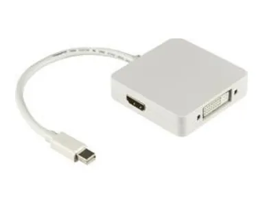 Deltaco  mini DisplayPort &ndash; DisplayPort + DVI + HDMI - adapter, Vit