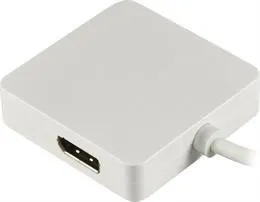 Deltaco  mini DisplayPort &ndash; DisplayPort + DVI + HDMI - adapter, Vit