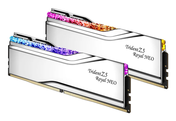 G.Skill 32B (2x16) DDR5 6000MHz Trident Z5 Royal Neo RGB Silver (AMD) CL28 1.40V