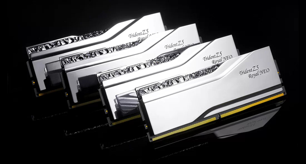 G.Skill 32B (2x16) DDR5 6000MHz Trident Z5 Royal Neo RGB Silver (AMD) CL28 1.40V