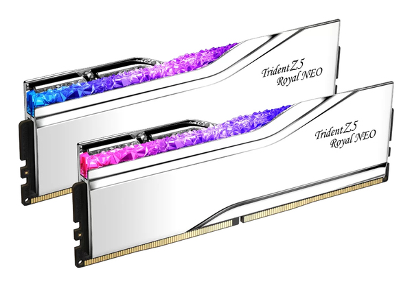 G.Skill 32B (2x16) DDR5 6000MHz Trident Z5 Royal Neo RGB Silver (AMD) CL28 1.40V