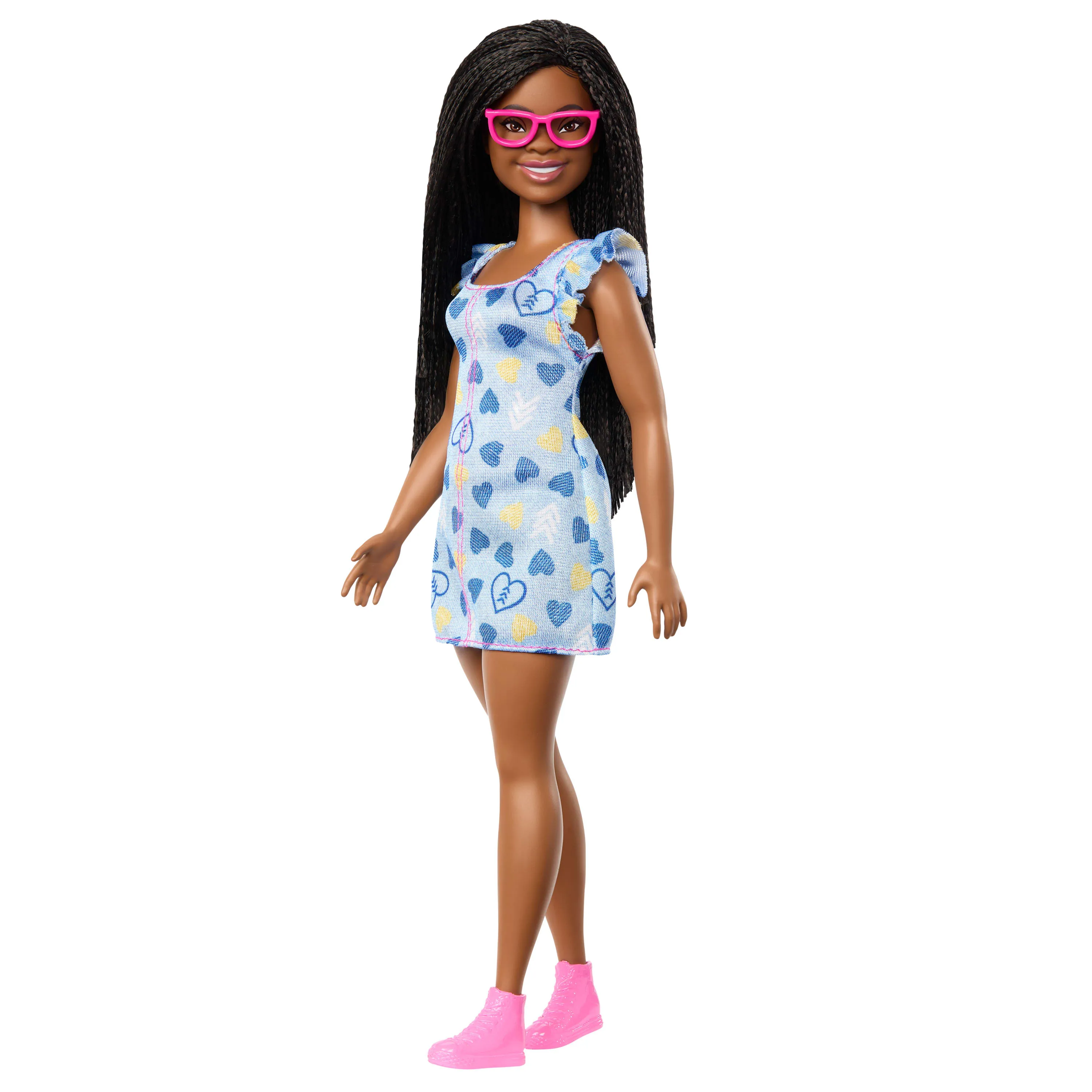 Mattel Barbie Fashionistas Doll with Down Syndrome in Heart Dress