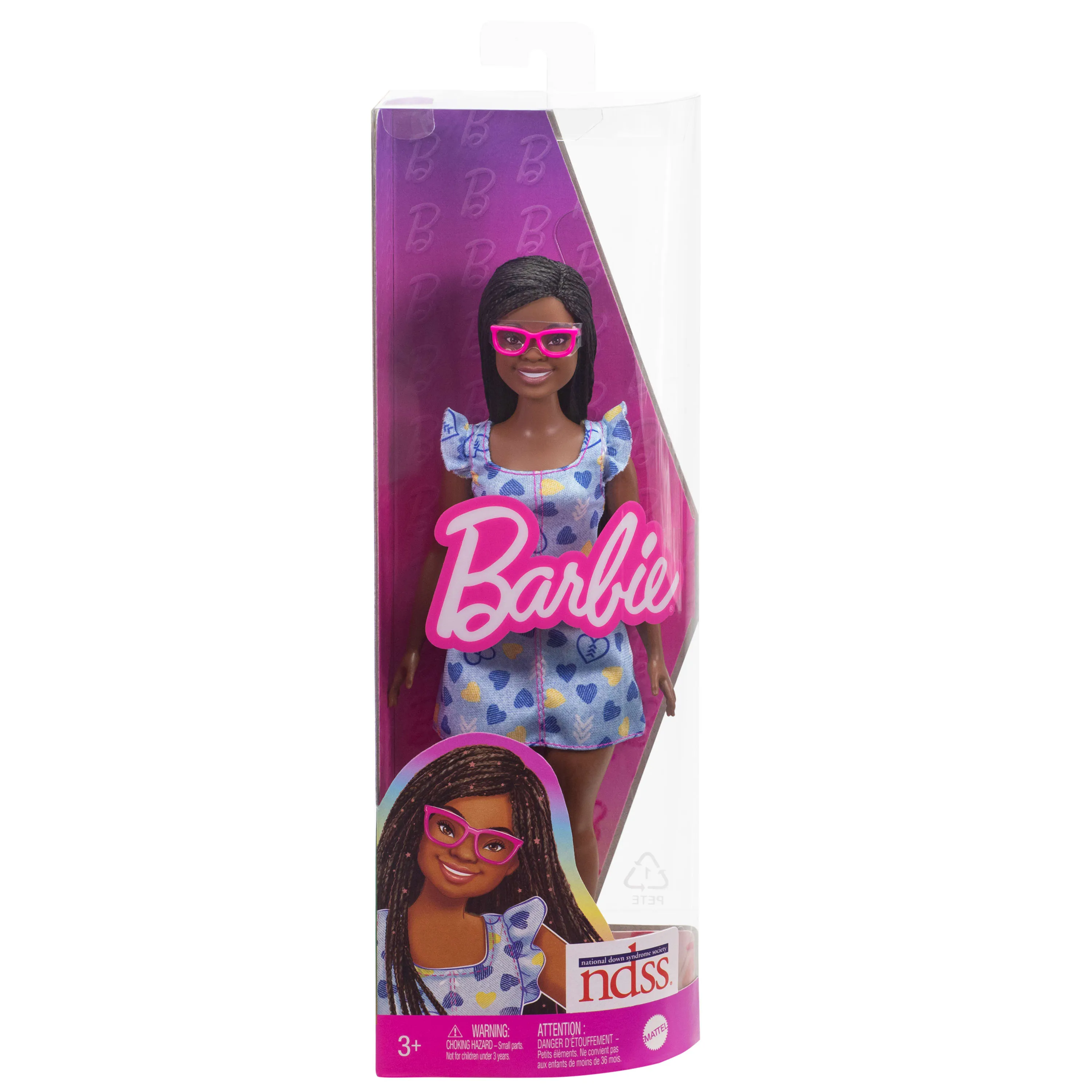 Mattel Barbie Fashionistas Doll with Down Syndrome in Heart Dress