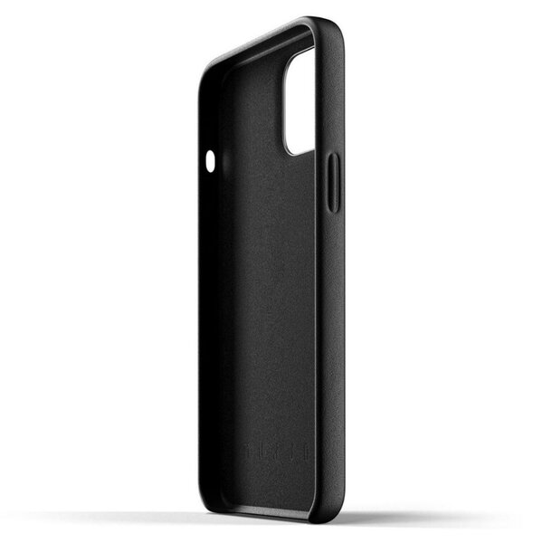 Mujjo Full Leather, iPhone 12 Pro Max - Case, Black