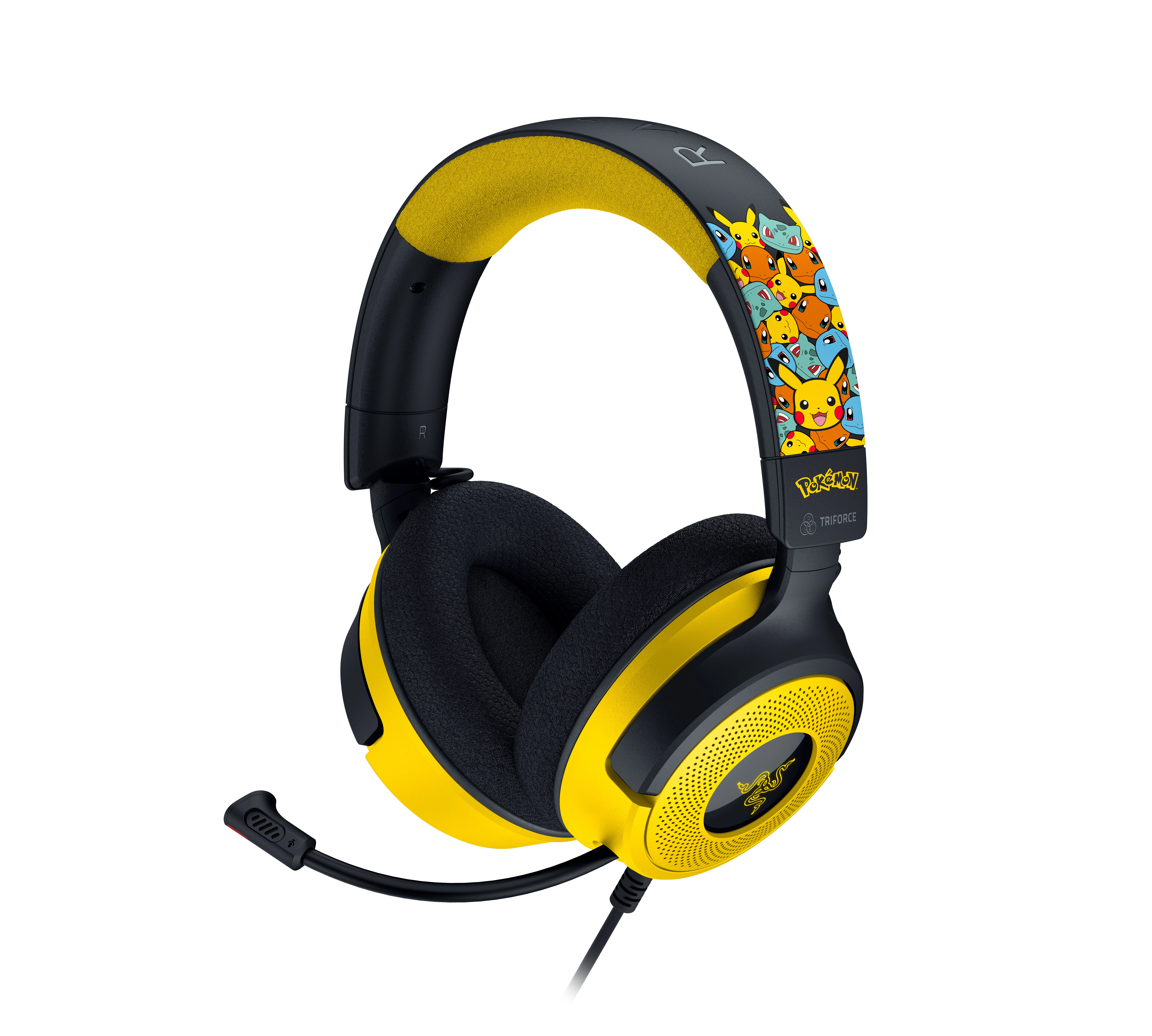 Razer Kraken V4 X Pok&eacute;mon Kanto Starters Edition Gaming Headset, Black, Yellow