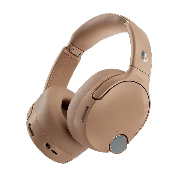 Skullcandy Crusher 1080 ANC tr&aring;dl&ouml;sa over-ear h&ouml;rlurar, ljusbrun