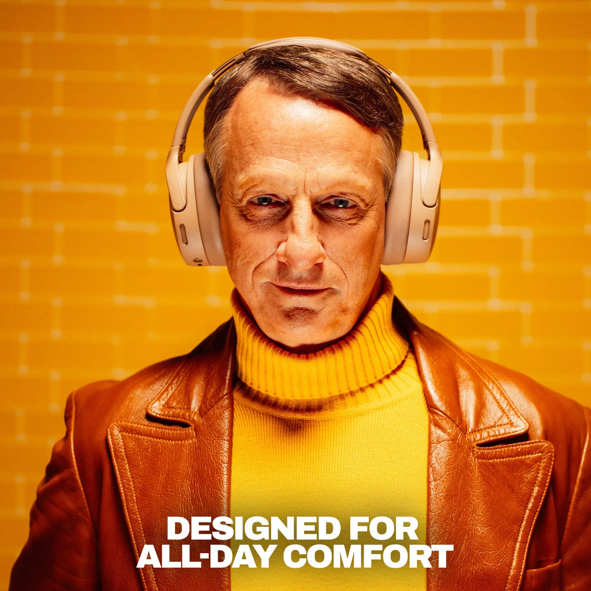 Skullcandy Crusher 1080 ANC tr&aring;dl&ouml;sa over-ear h&ouml;rlurar, ljusbrun