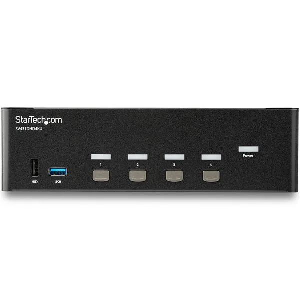 KVM Switch/USB Hub4 Dual Monitor Display