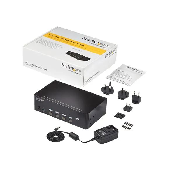 KVM Switch/USB Hub4 Dual Monitor Display