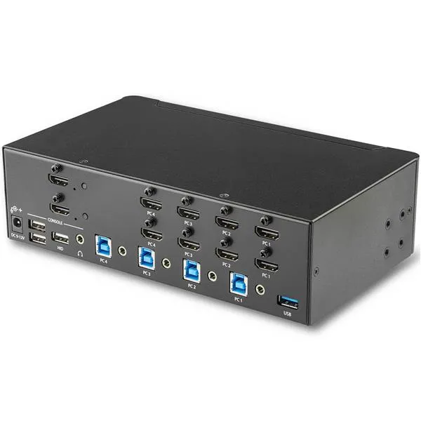 KVM Switch/USB Hub4 Dual Monitor Display