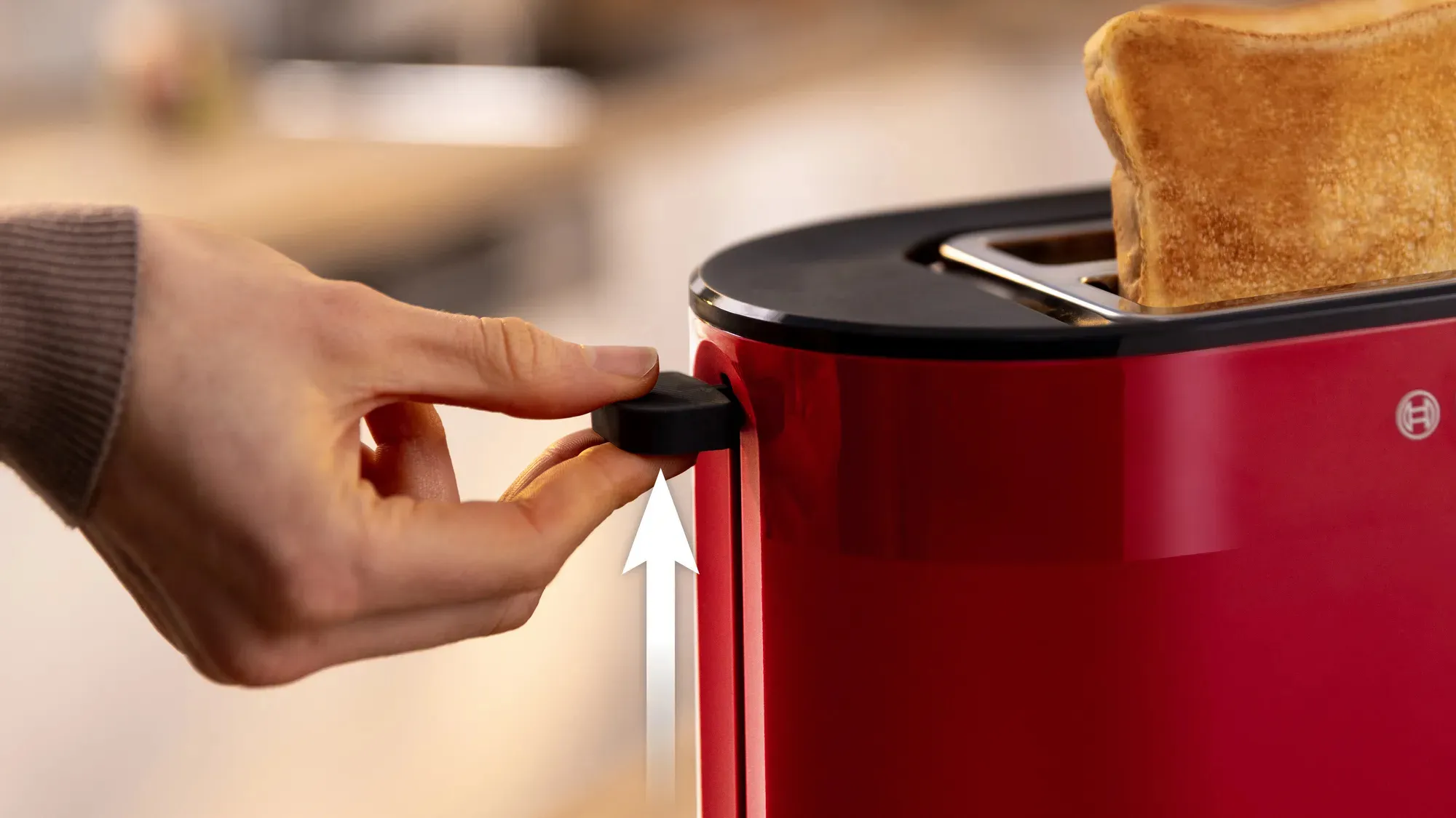 Bosch compact toaster MyMoment TAT2M124 (red, 950 watts, for 2 slices of toast)