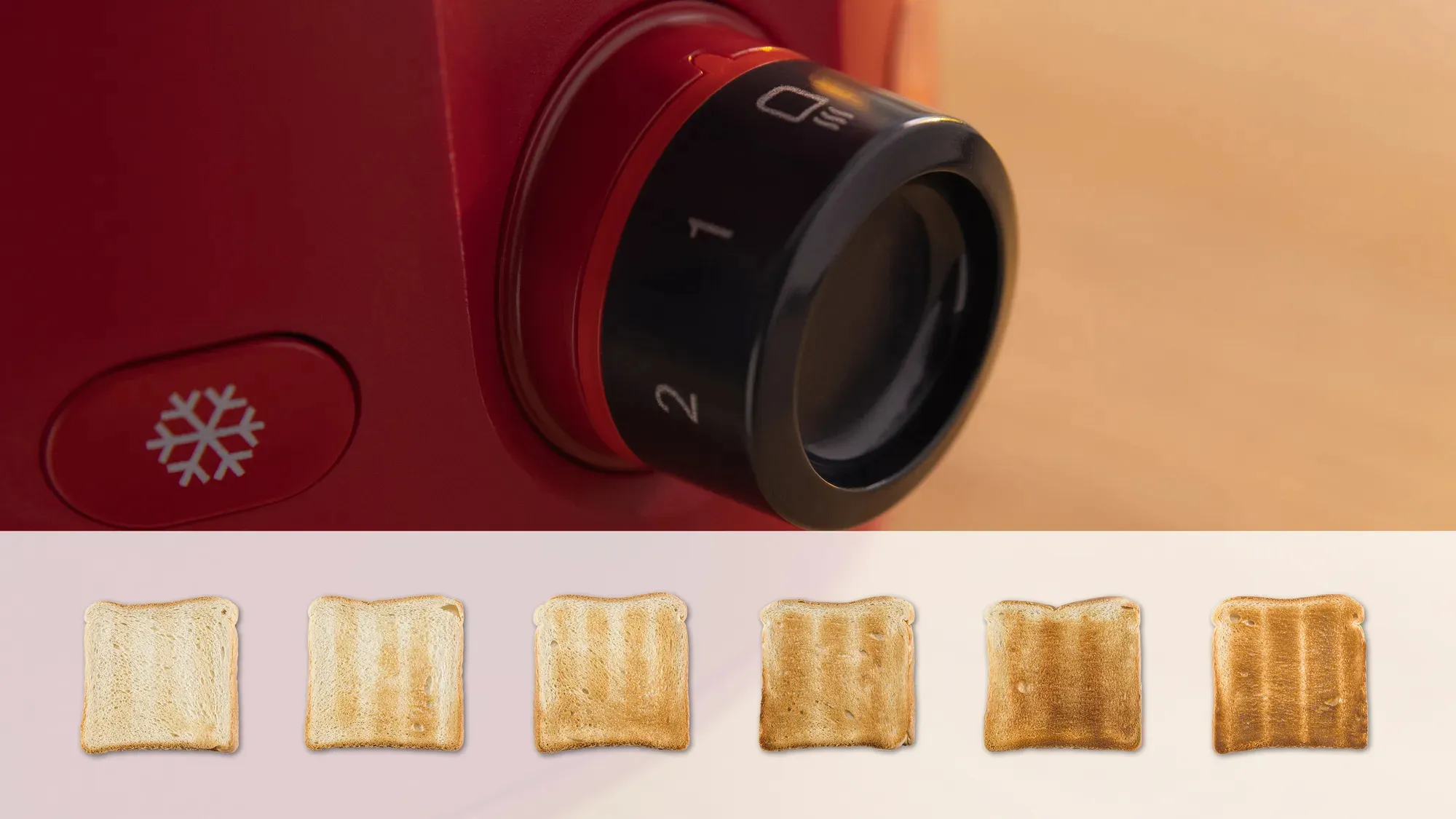 Bosch compact toaster MyMoment TAT2M124 (red, 950 watts, for 2 slices of toast)