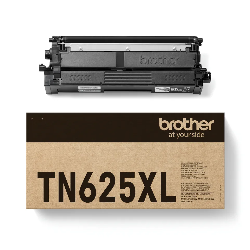 Brother TN625XLBK lasertoner, svart