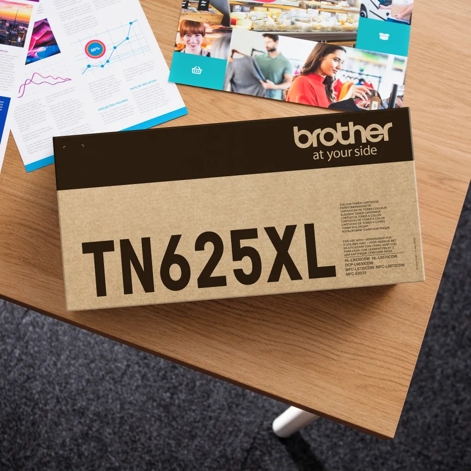 Brother TN625XLBK lasertoner, svart