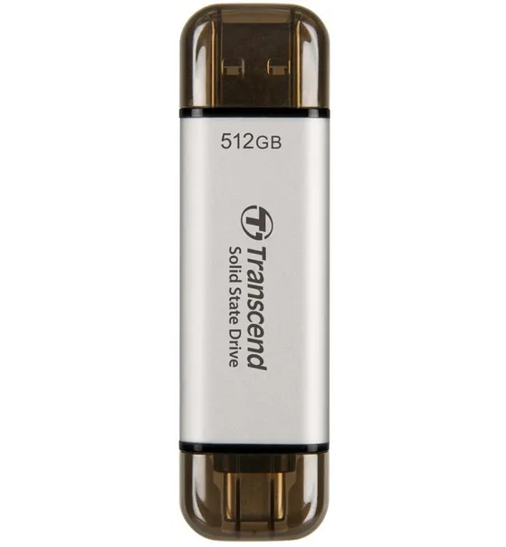 Transcend TS512GESD310S USB 3.2 Gen 2 512 GB USB-minne, silver