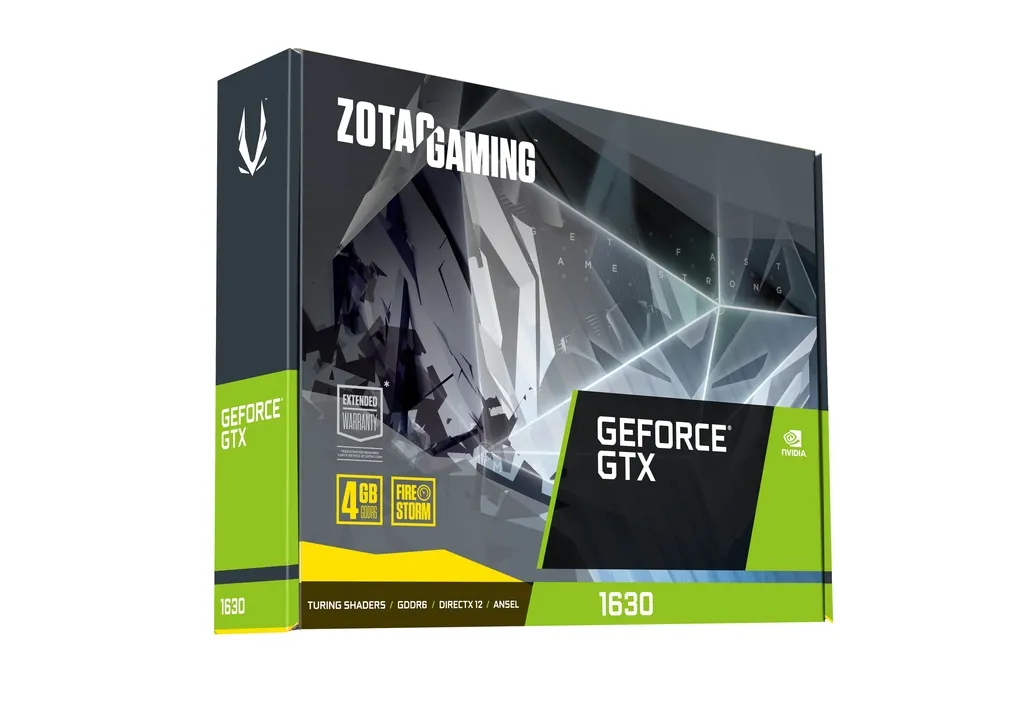 ZOTAC GeForce GTX 1630 GAMING 4 GB grafikkort