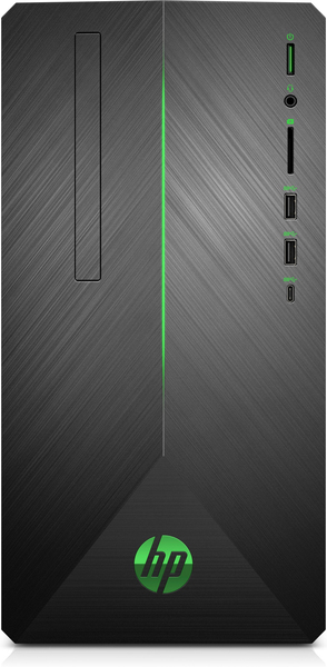 HP Pavilion Gaming 690-0050no i5-9400F 8GB 256 GB SSD NVMe nVidia GTX1650 4GB Black with Green LED W10H64