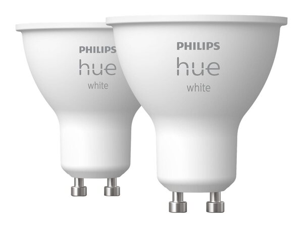 Philips Hue White GU10 - smart ljusk&auml;lla, 2-pack