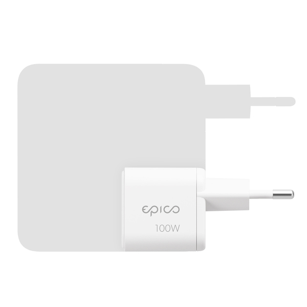 Epico UltraBoost Micro AVS GaN 100W Dynamic Wall Charger EA100b | White | GaN Technology  &amp;  Power Delivery