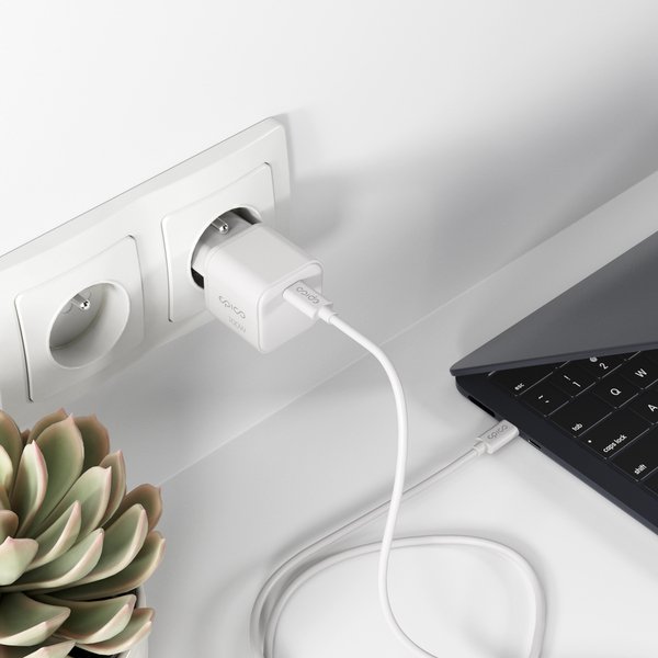 Epico UltraBoost Micro AVS GaN 100W Dynamic Wall Charger EA100b | White | GaN Technology  &amp;  Power Delivery