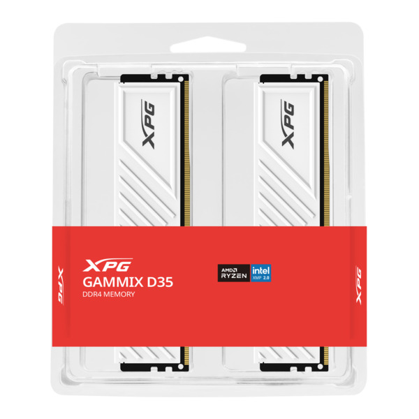 ADATA DDR4 - 32GB - 3600 - CL - 16 (2x 16 GB) Dual Kit, memory (white, AX4U320016G16A-DTWHD35, XPG Gammix D35, INTEL XMP)