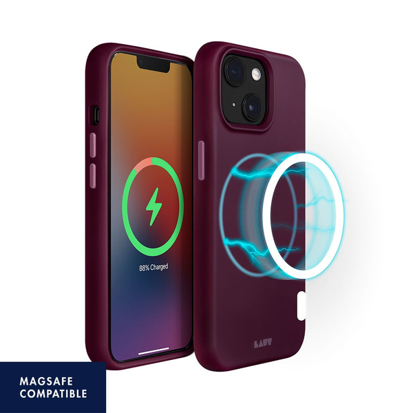 LAUT iPhone 13 Case Huex Magsafe Plum
