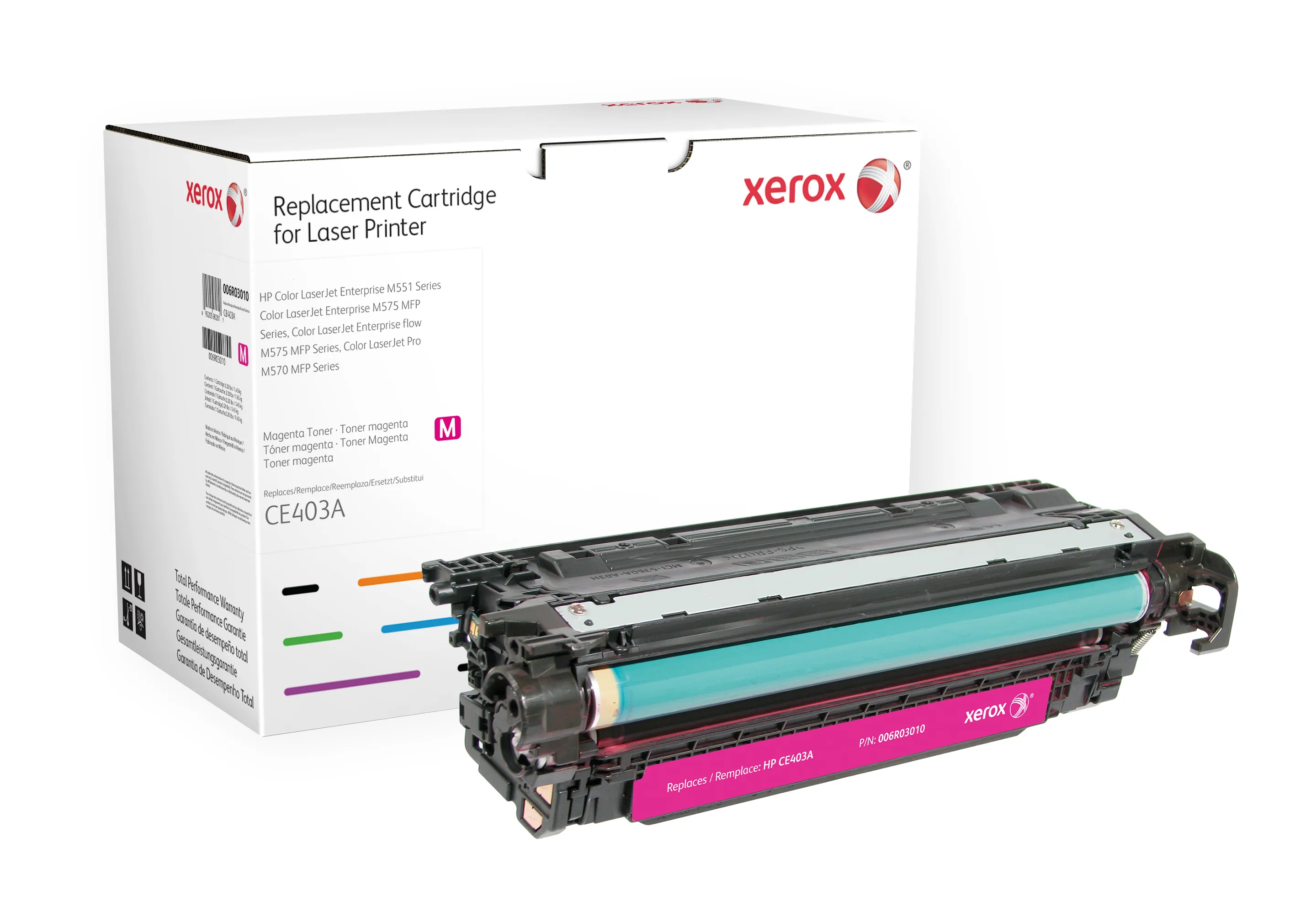 Xerox - Magenta - v&auml;riainekasetti (vastaavuus: HP CE403A) malleihin HP LaserJet Enterprise MFP M575, LaserJet Enterprise Flow MFP M575, LaserJet Pro MFP M570