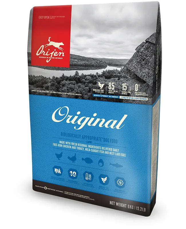 Orijen Original, Dry food for dogs, Adult, Grain Free, 6kg