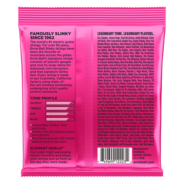 Ernie Ball Super Slinky Nickel Wound Electric Guitar Strings, 9-42 (EB2223)