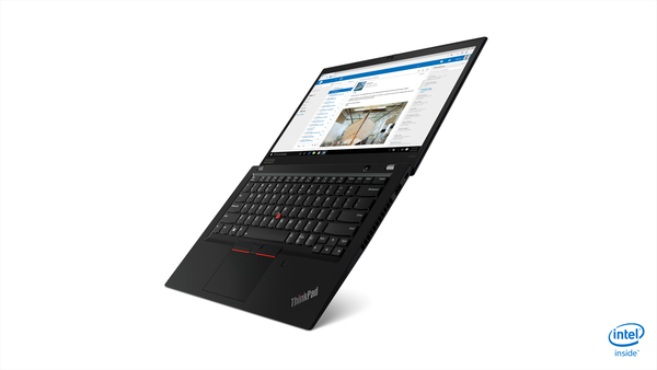 Lenovo 14" IPS ThinkPad T490s, 256GB M.2 SSD, Win 10 Pro -kannettava, musta