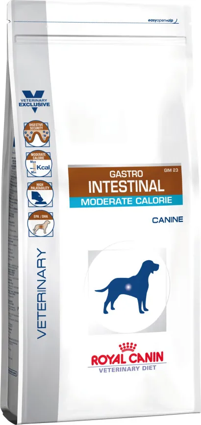 Royal Canin Veterinary Health Nutrition Gastrointestinal Moderate Calorie, Dry food for dogs, Adult, 2kg