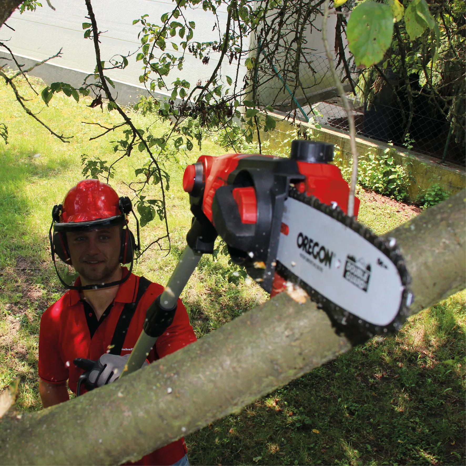 Einhell GE-HC 18Li T Kit - 18 Volt - red - Li-Ion 3.0Ah Battery