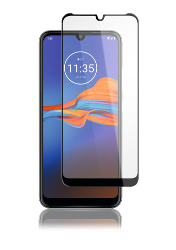 Motorola Moto E6 Plus, Full-Fit Glass, Black