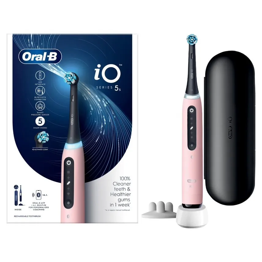 Oral-B iO Series 5s - eltandborste, pink