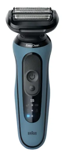 Braun Series 5 52-A1000s m&auml;rk&auml;- ja kuiva-ajoon -parranajokone, sininen