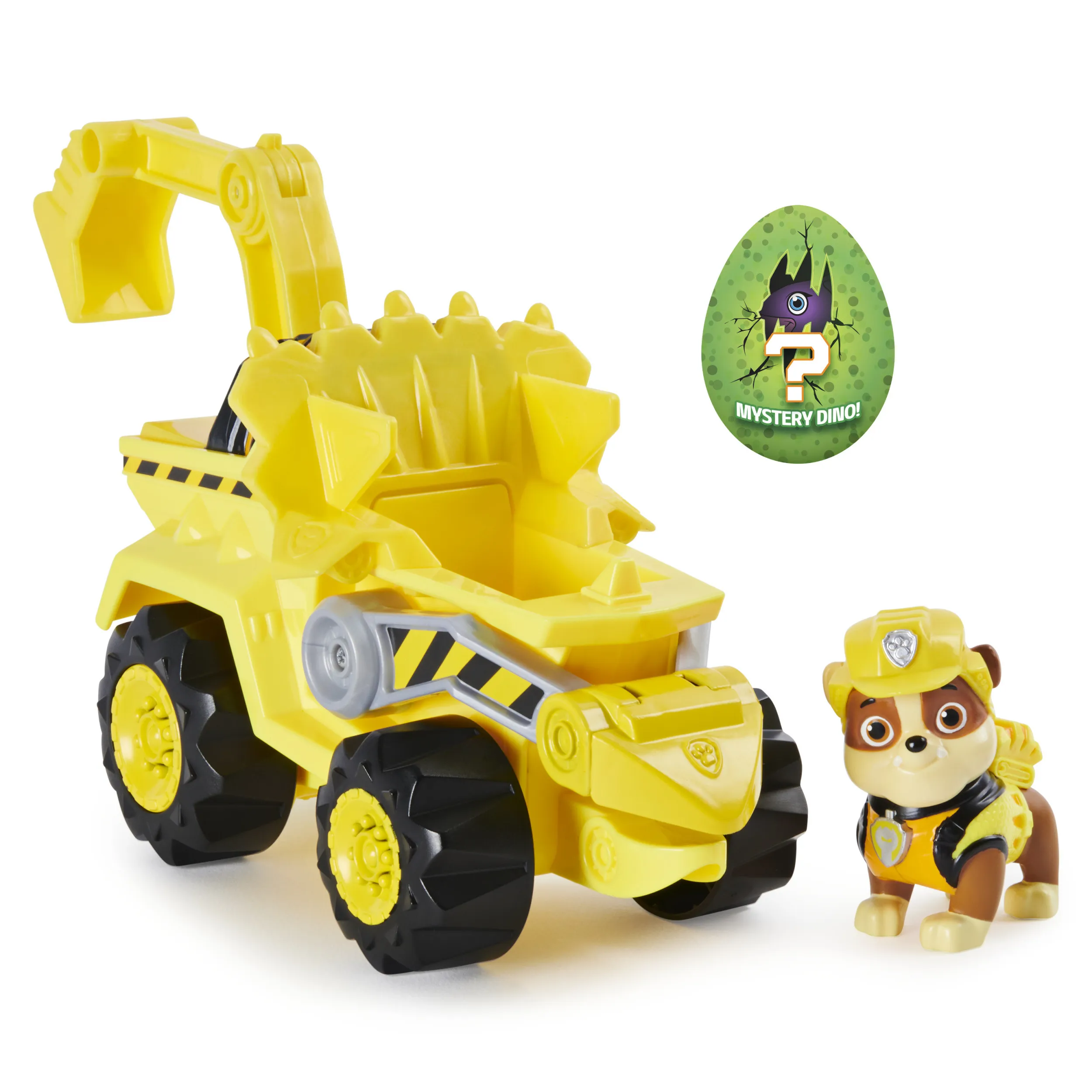 Spin Master Paw Patrol Dino Rescue Rubbles Base Vehicle Toy Vehicle (Yellow/Black)