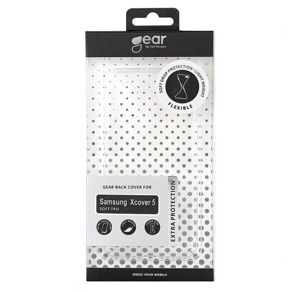 GEAR TPU, Galaxy Xcover 5 - fodral, Transparent