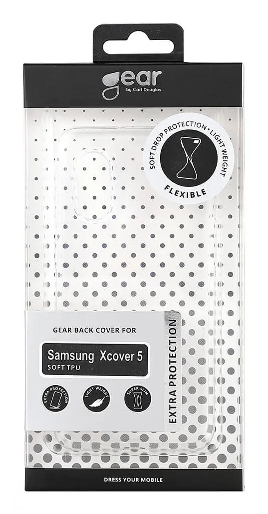 GEAR TPU, Galaxy Xcover 5 -suojakuori, L&auml;pin&auml;kyv&auml;