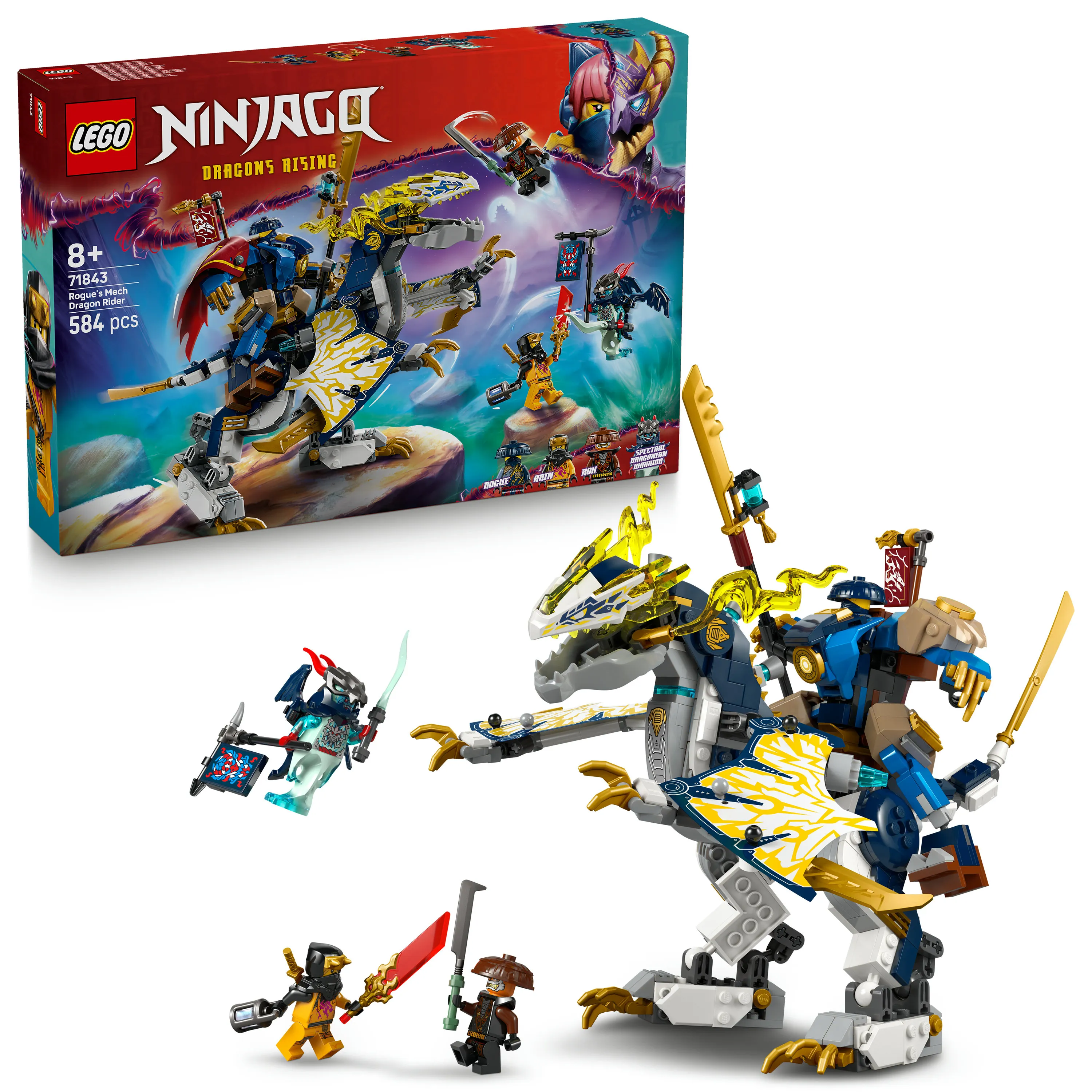 LEGO NINJAGO Rogue's Mech Dragon Rider 71843