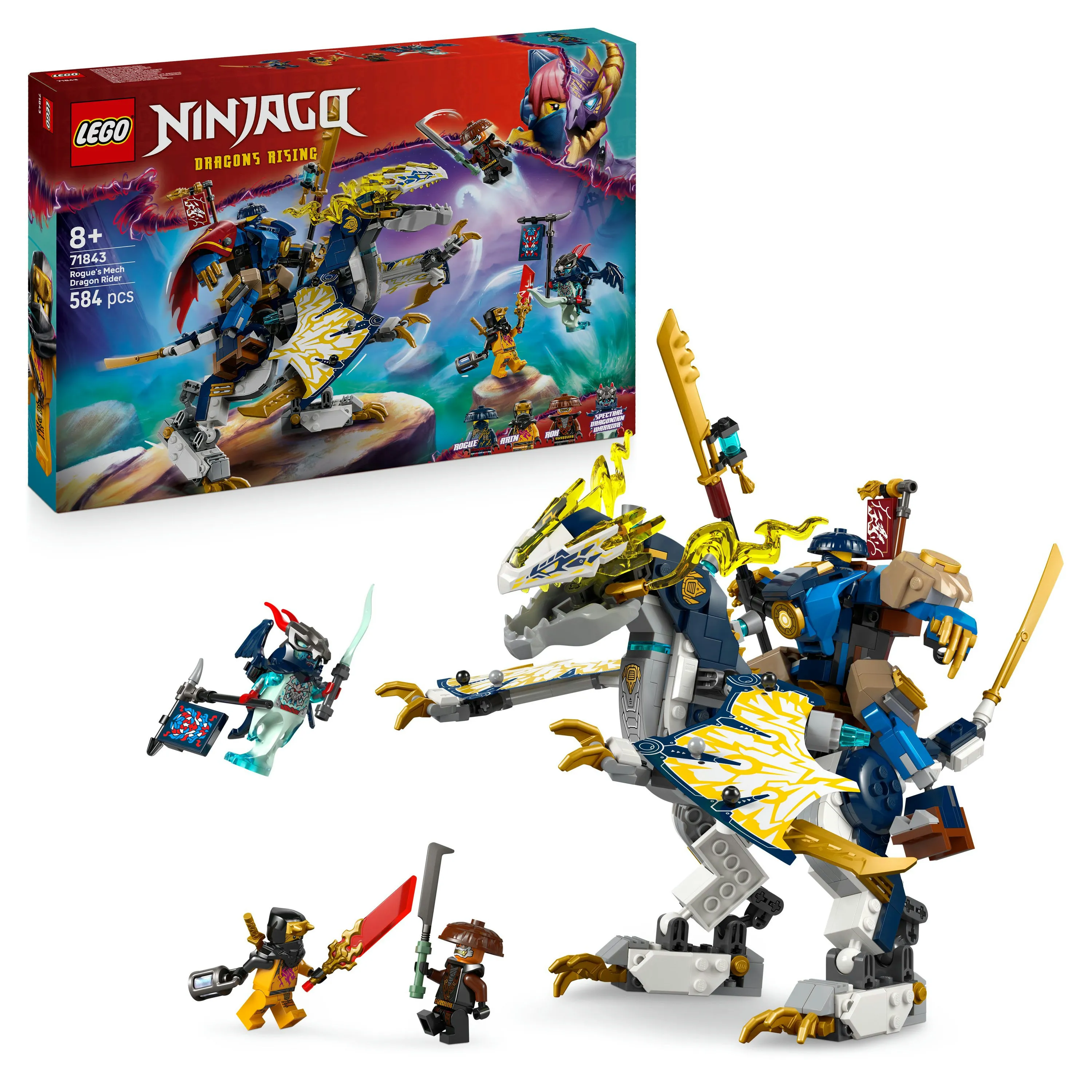 LEGO NINJAGO Rogue's Mech Dragon Rider 71843