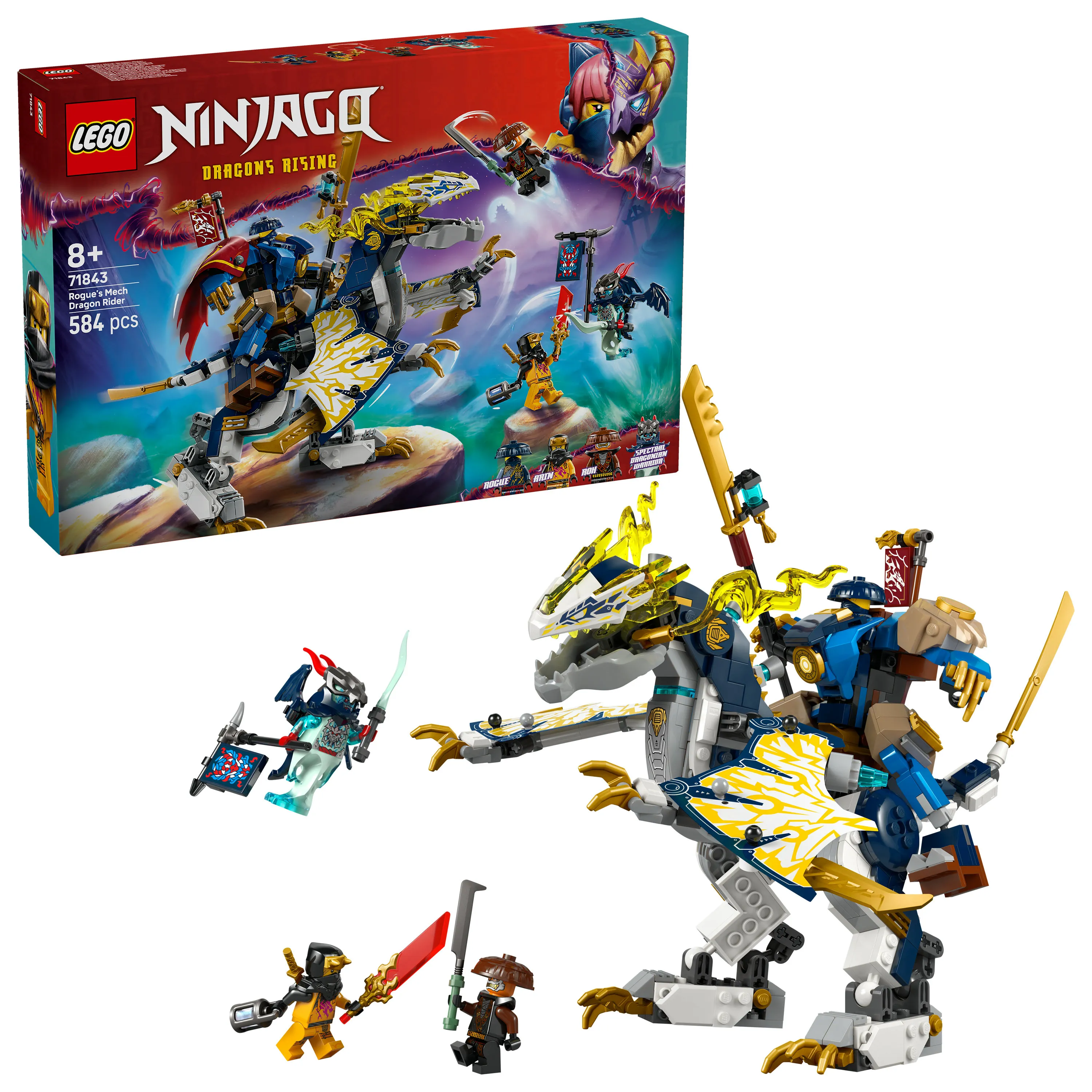 LEGO NINJAGO Rogue's Mech Dragon Rider 71843