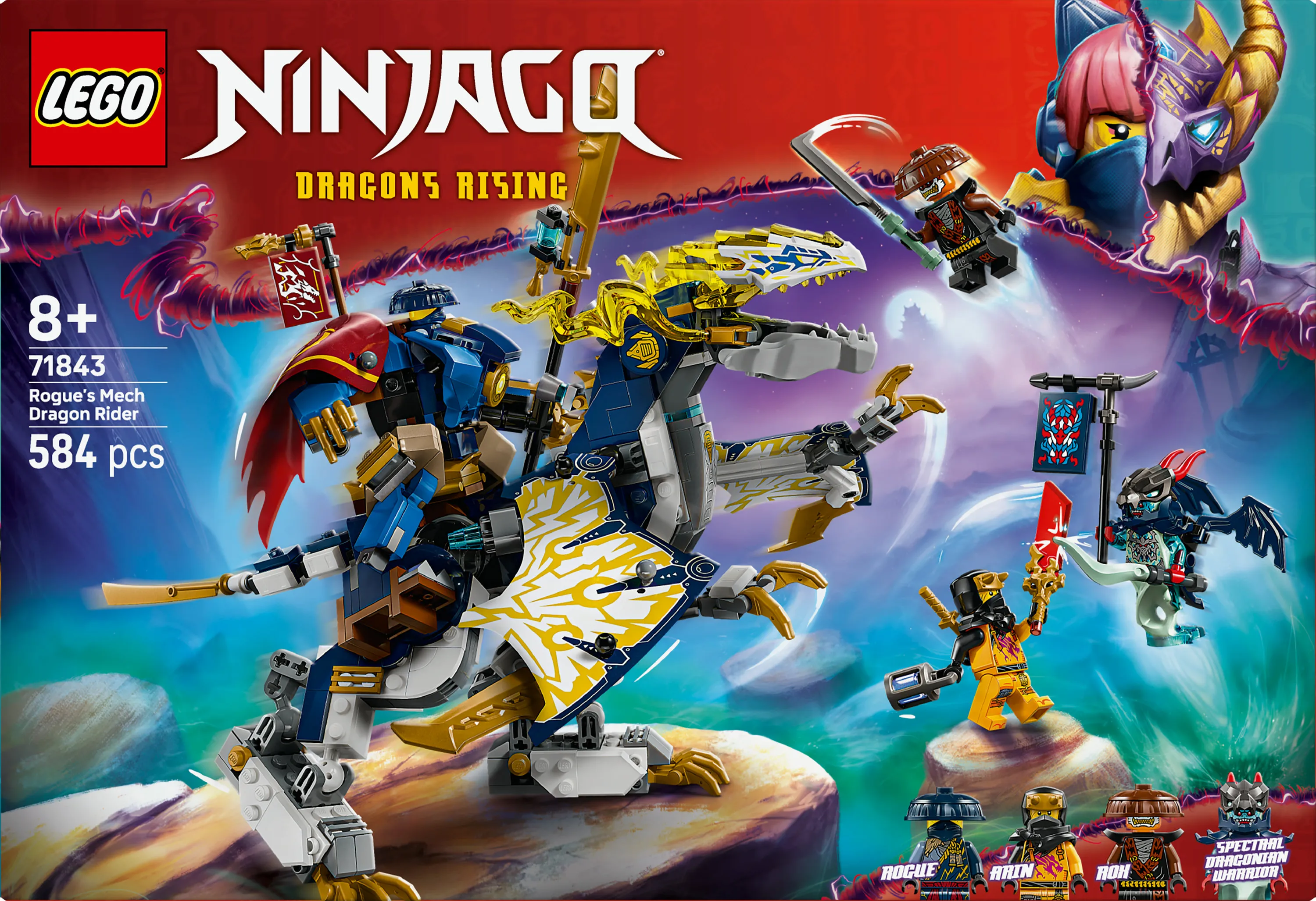 LEGO NINJAGO Rogue's Mech Dragon Rider 71843